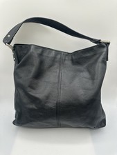 Kooba Black Pebbled Leather Hobo Tote Slouchy Handbag