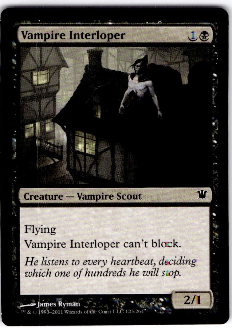MTG Vampire Interloper Innistrad Common #123