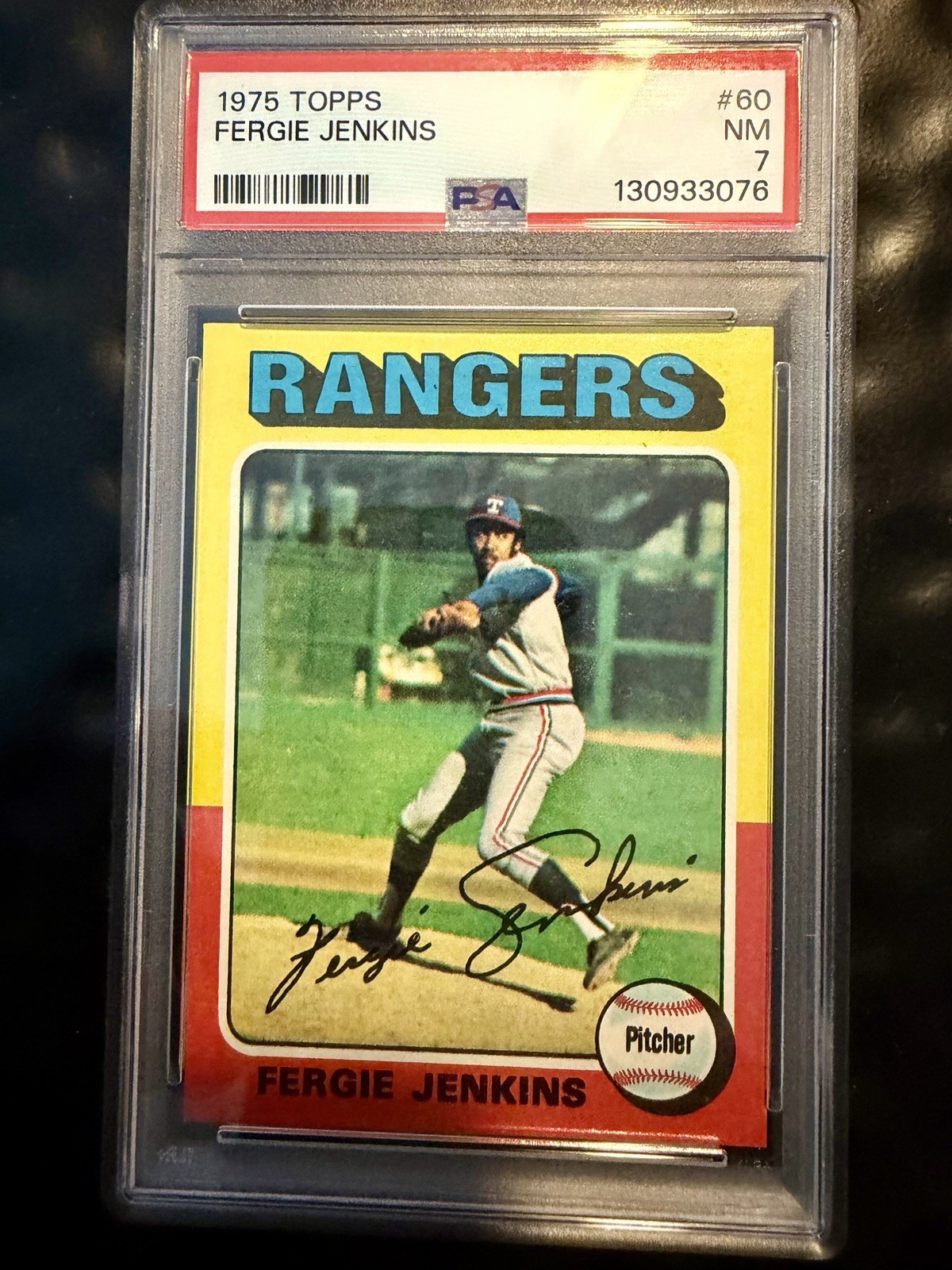 1975 Topps Fergie Jenkins #60 PSA 7 New Slab!