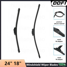 (Set of 2) 24"+18" OEM Quality Beam Windshield Wiper Blades ALL SEASON PREMIUM