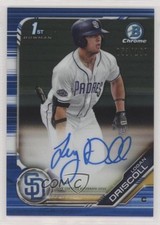 2019 Bowman Draft Chrome Pick Blue Refractor 53/150 Logan Driscoll Auto uk2