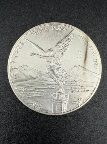 2014 Mexican Mexico Libertad Onza 1 oz .999 Fine Silver Better Date Low Mintage
