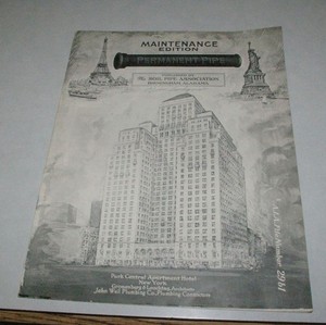1920's era Permanent Pipe, Soil Pipe Association, Birmingham, Alabama brochure 