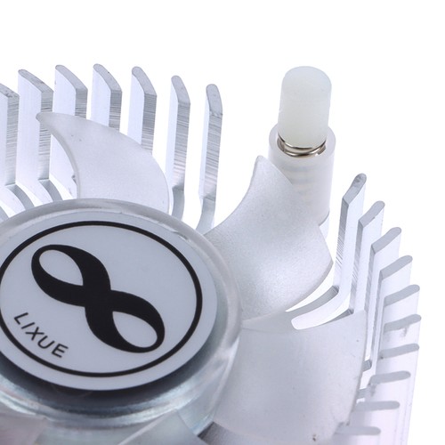 55mm Aluminum Heatsink And 12V Fan Combination Radiator Round Cooler Silent Fan - Photo 4/12