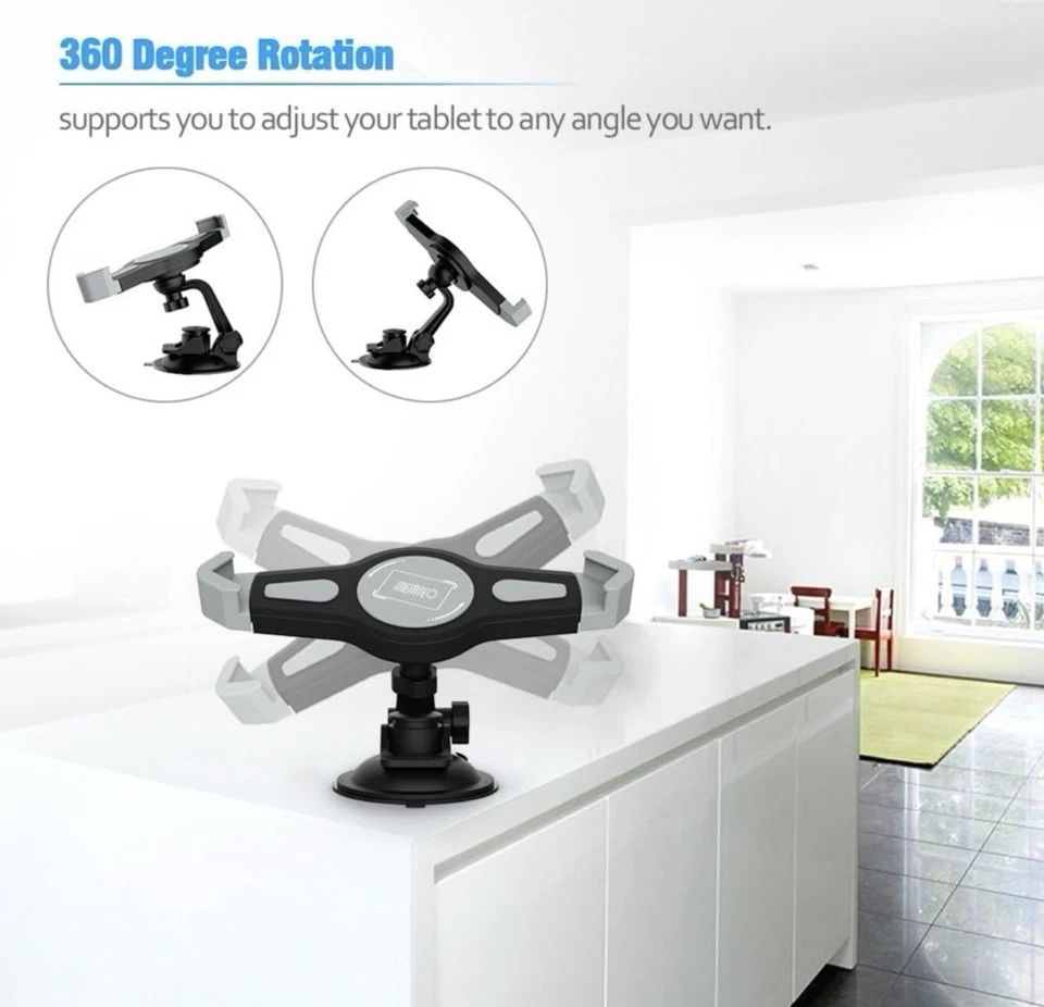 Car Windshield Dashboard Suction Amazon Fire, iPad Mini/ Air, GPS, 7 - 10.1" - Image 3 of 4