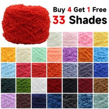 100g Yarn Scarf Fluffy Chunky Crochet Cashmere Coral Fleece Knitting Wool