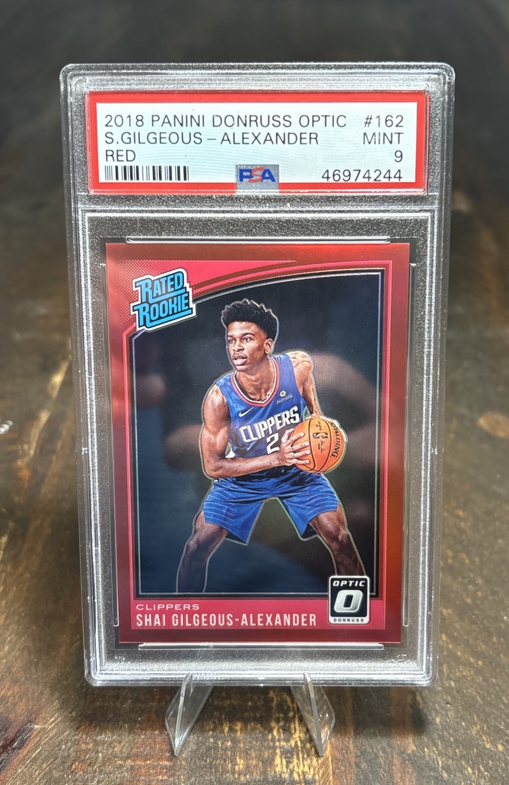 2018-19 Panini Optic - Rated Rookie Shai Gilgeous-Alexander #162 Red Prizm /99