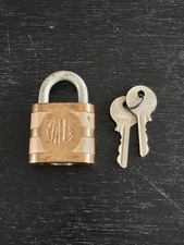 Vintage Yale Super Pin Tumbler Lock W/ Keys Padlock 
