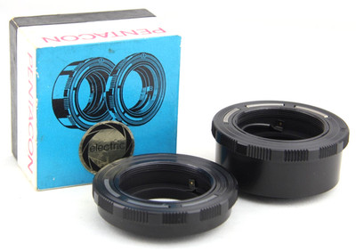 Pentacon Stößel Zwischenringe electric für LLC M42 Mount in OVP für Macro #11153