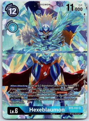 Hexeblaumon (Alternate Art) Super Rare Dimensional Phase BT5-032 SR LP