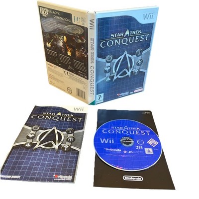 Star Trek Conquest (Nintendo Wii, 2007) CIB Getestet Disc Neuwertig