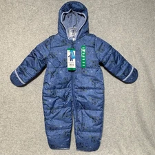 Carters Baby Boy 18 months Pram Blue Snowsuit Bunting