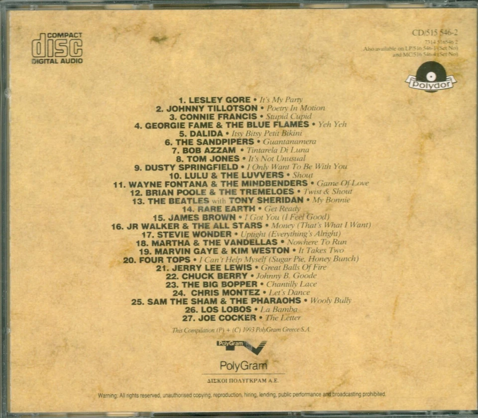 It's My Party - Various - 27 Great Oldies / CD 1993 EX Foto 2 de 2