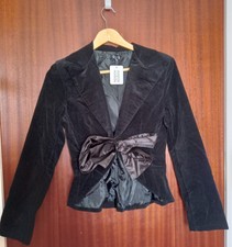 Walg Hudson+hudson Black Ribbon Tie Jacket Size 10 Nwt