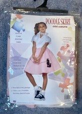 Poodle Skirt Costume, Size Girl  s L 12-14 