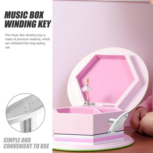8 Pcs Music Box Parts Jewelry Clockwork Movement Key Winding Keys For Windup - Picture 11 of 12