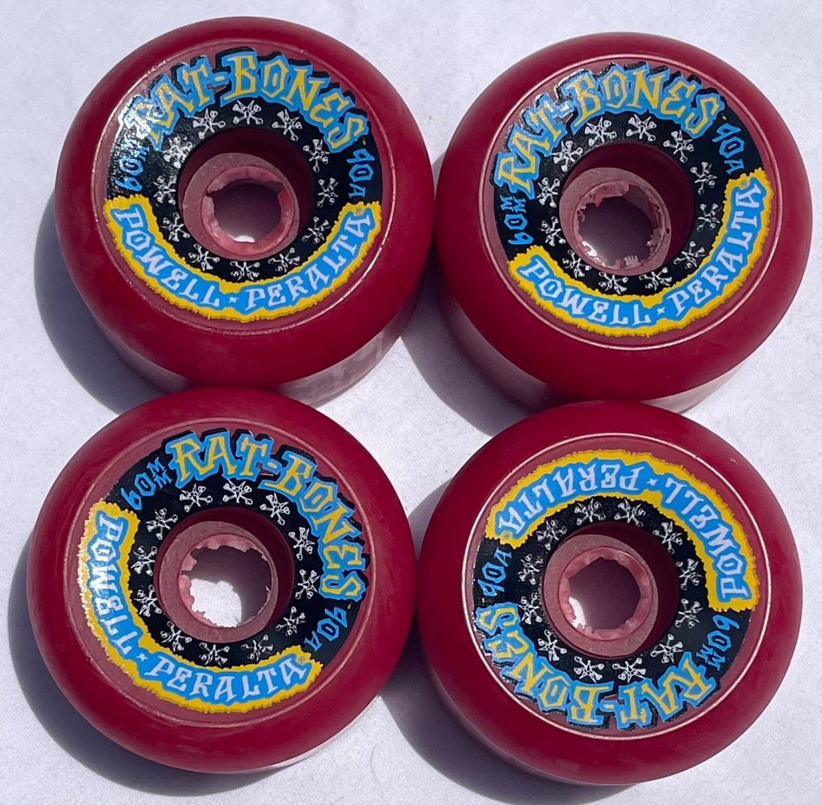 トップス 90s Powell \"Bones Weels\" Skate One Tag Powell Peralta G-Bones Skateboard Wheels 64mm 97a - Green (4