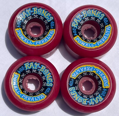 トップス 80'S VINTAGE POWELL PERALTA RAT BONES XL Vintage 1980's NOS Powell Peralta U.S.A. 59mm Rat Bones 95a