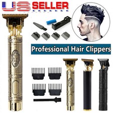 Professional T-Blade Hair Clippers Cordless Trimmer Shaving Machine Barber Beard