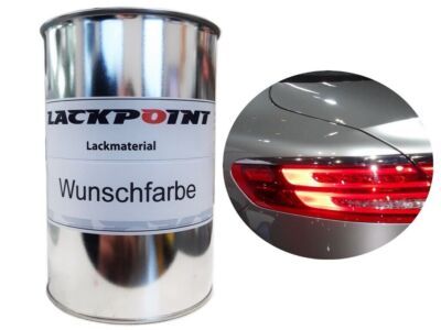 1 Liter Spritzfertig Wasserbasislack für geeignet für Mercedes 792 Silber Metal