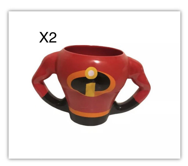 Coffret Cadeau 2 Mugs Disney Les Indestructibles Collector Disneyland Paris Rouge