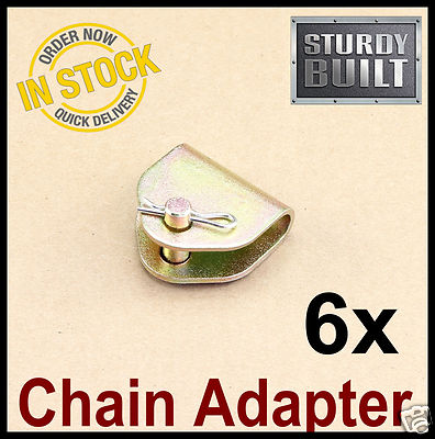 GRIPON 8x Chain Ratchet Hook Tie Down G70 Flatbed Tow