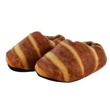 Adult Plush Fake French Baguette Loaf Super Soft Slippers
