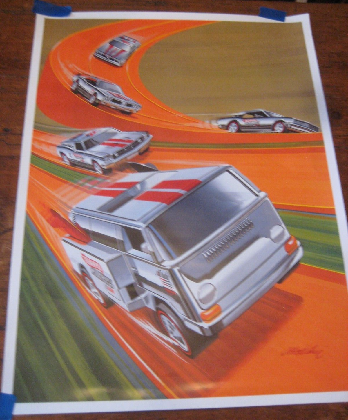 HOT WHEELS 2006 OTTO KUHNI RED LINE CLUB 18 X 24  FRAMEABLE POSTER W/ SLEEVE @