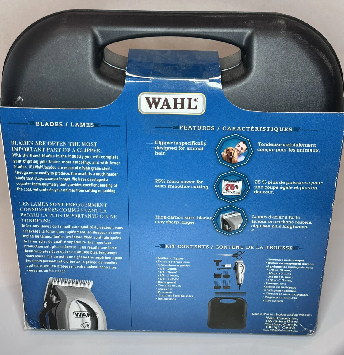 Wahl chrome pro top pet clipper kit