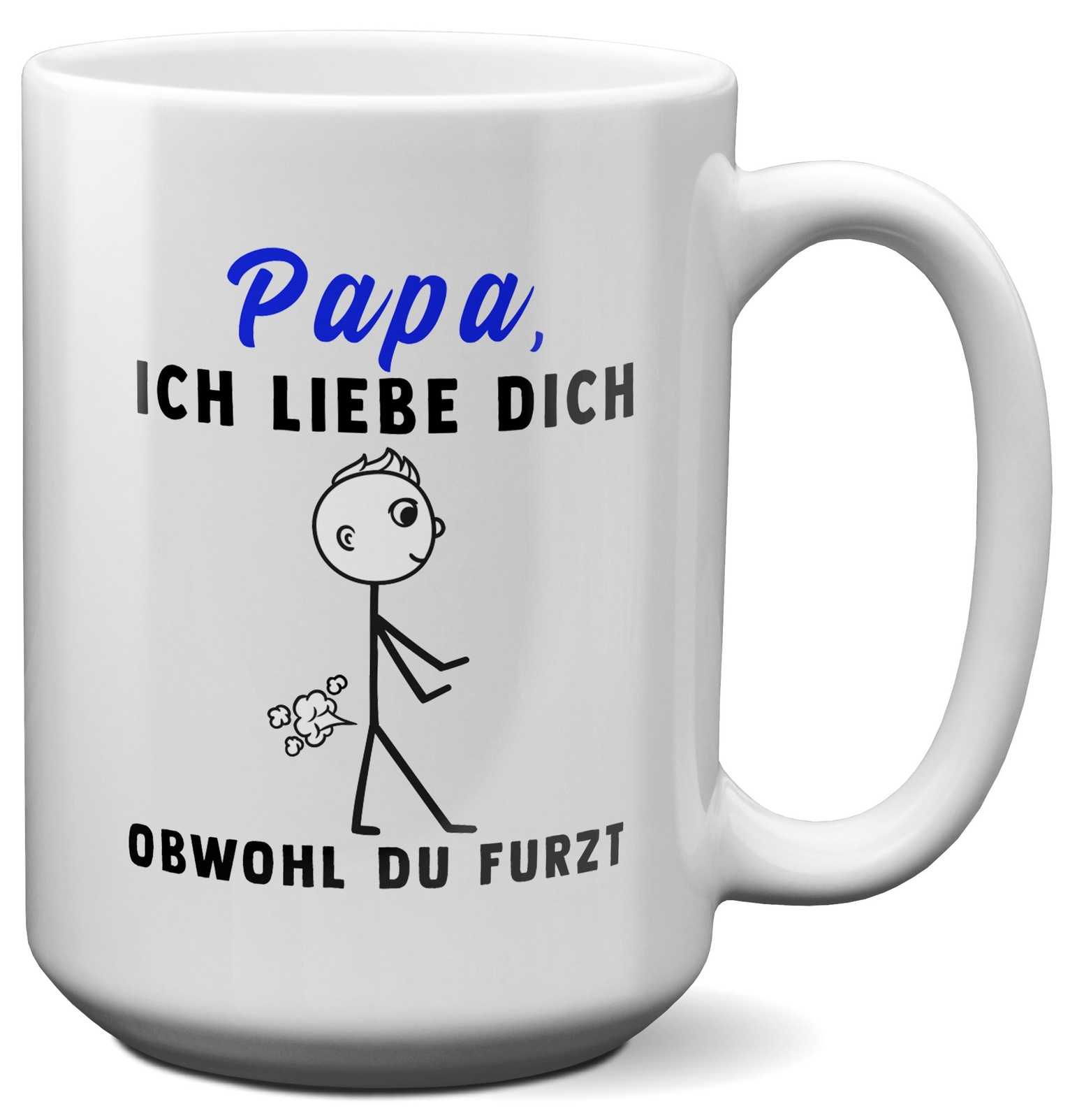 XL Tasse Papa Ich Liebe Dich Vater Geschenk Geburstag Vatertag Spruch Lustig