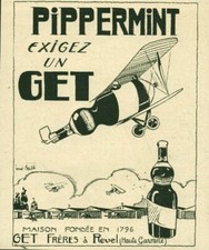Publicité ancienne Pippermint Get 1921 issue de magazine