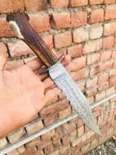 Ruby's Demon Killing Knife Replica Real Stag Antler Handle & Leather Sheath
