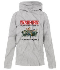 BSW Youth Warning - If Zombies Chase us I'm Tripping You Funny Hoodie