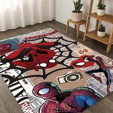 Spider Man Decor, Comic Wall Art, Spidey Room Rug, Hero Wall Print, Superhero Po
