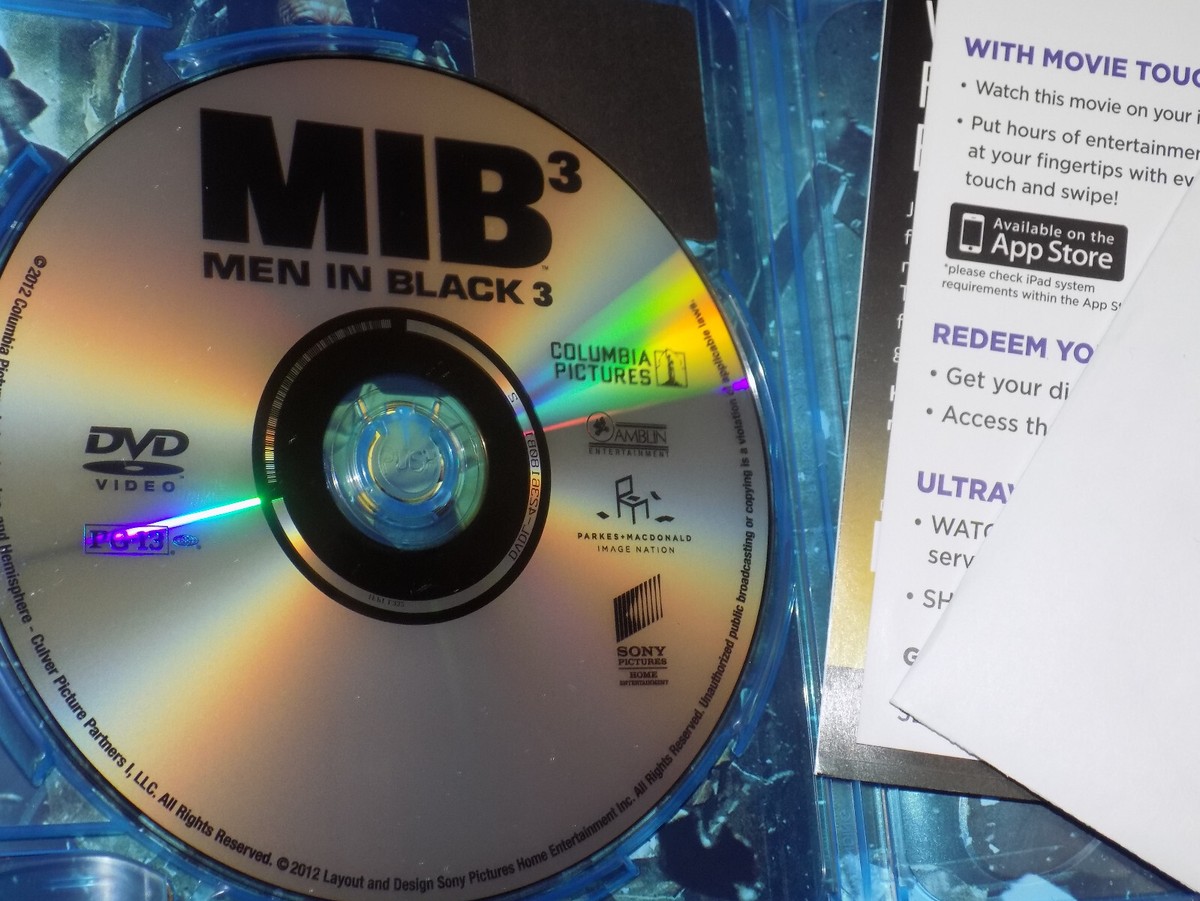 MEN IN BLACK MIB 3 TOMMY LEE JONES WILL SMITH Comedy BLU RAY + DVD