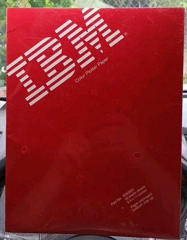 Support Imprimante Vintage IBM En Plexiglass Fumé - Années 80 - Occasion