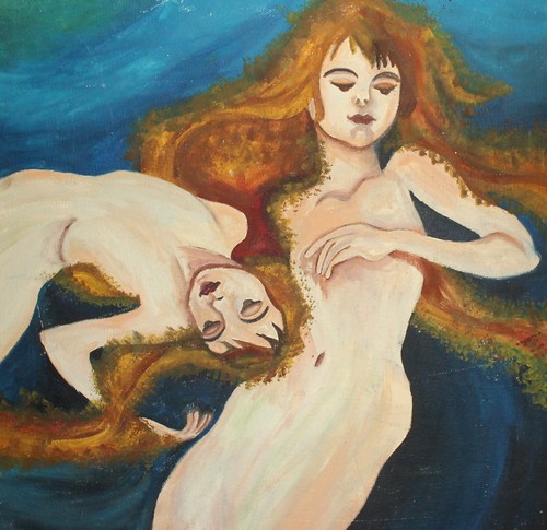 Quadro olio espressionista contemporaneo ritratto di donne nude - Foto 2 di 12