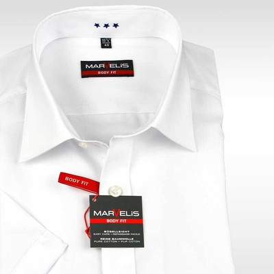 MARVELIS Hemd BODY FIT uni halbarm