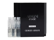 GIORGIO ARMANI ARMANI CODE PARFUM 1.2ml .04fl oz x 3 COLOGNE SPRAY SAMPLES