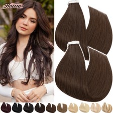 Tape In Double Drawn Remy Human Hair Extensions Seamless 100 Real Skin Wefts US