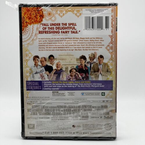 The Best Exotic Marigold Hotel (2011) Brand New DVD. Widescreen. Judi Dench - Picture 2 of 4