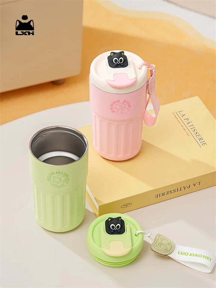 Tazas de café oficiales The Legend of LUOXIAOHEI dibujos animados taza aislante portátil Foto 2 de 4