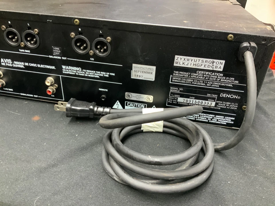 Componente de audio de precisión Denon DN-T620 / CD / reproductor combinado de casete Foto 4 de 4