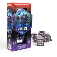 Sirius Dice: Dungeons & Dragons Adventure Dice Set WARLOCK Purple New Free Ship