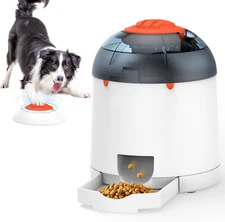 Dog Puzzle Feeder Toy, Interactive IQ Training, Electronic Dog Toys, Automatic R