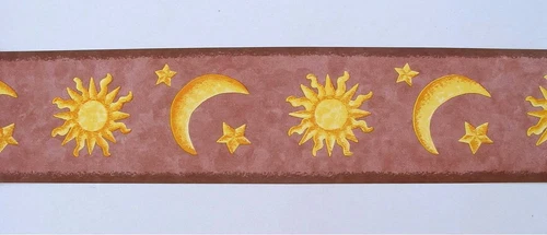 Border Self Adhesive 10.6cmx5m Sun Moon 090610 (1 Border)