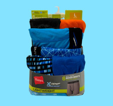 Hanes X-Temp Boxer Briefs Boys L (14-16) Assorted Blue Rayon-Poly Blend