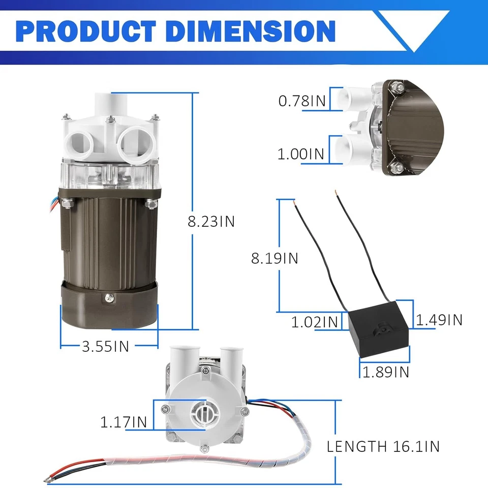Двигатель ледяной машины S-0730 для серии Hoshizaki KM 120 В 60 Вт S-0730 KM-1200S 1300S - Изображение 2 из 4