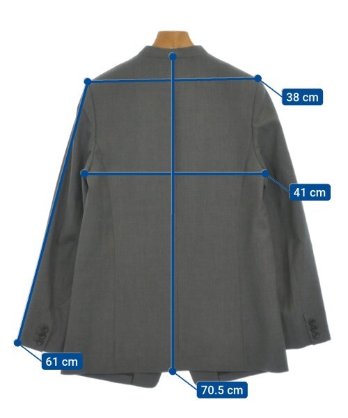 【LOHEN】V COLLAR LIGHT JACKET BLACK LOHEN Collarless Jackets Gray 38(Approx. M) 2200558352028 | eBay