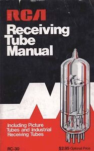 RCA RECEIVING TUBE MANUAL RC-30 1975 PDF | eBay